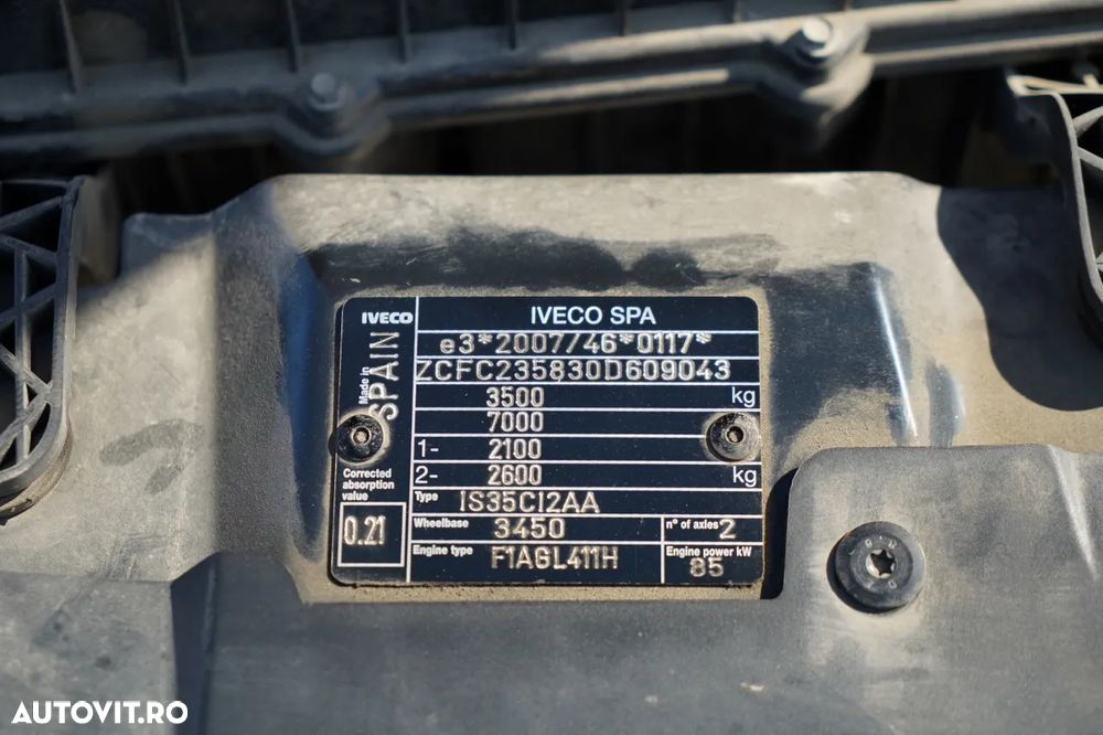 Iveco DAILY 35-120 / BASCULATOR SPATE / DUBLU / MANUAL / IMPORTAT - 39