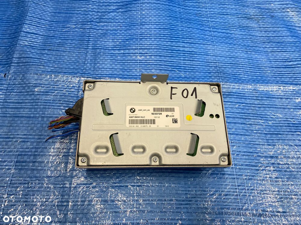 WZMACNIACZ AUDIO NAGŁOŚNIENIA HI-FI  BMW F01 F02 F06 F07 F10 F11 F12 13 HARMAN  9233728 ORYGINAŁ - 1