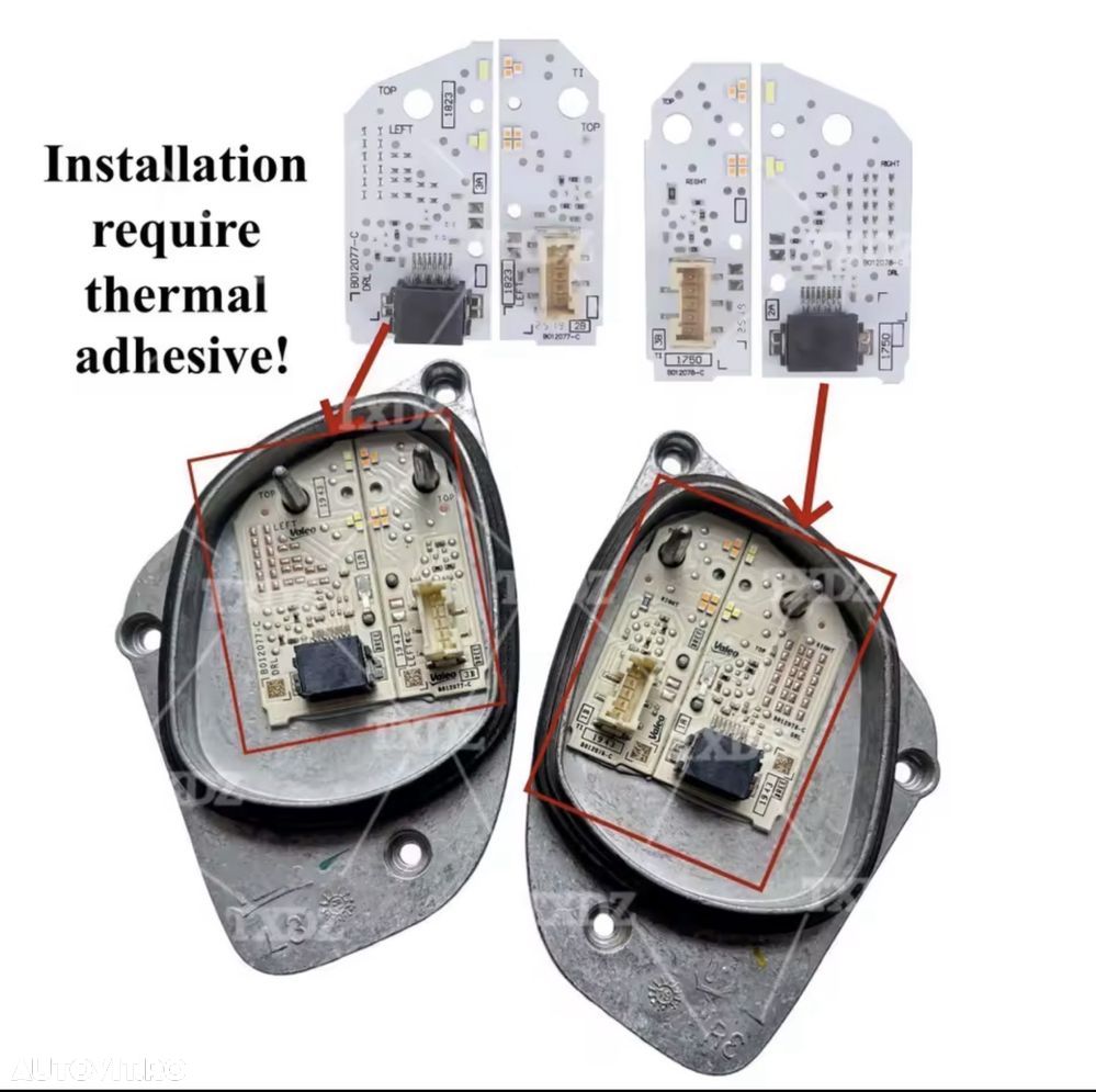 Placa Modul LED Droser Balast Lumini Lumina De Zi DRL Seat Ateca 2017- - 3