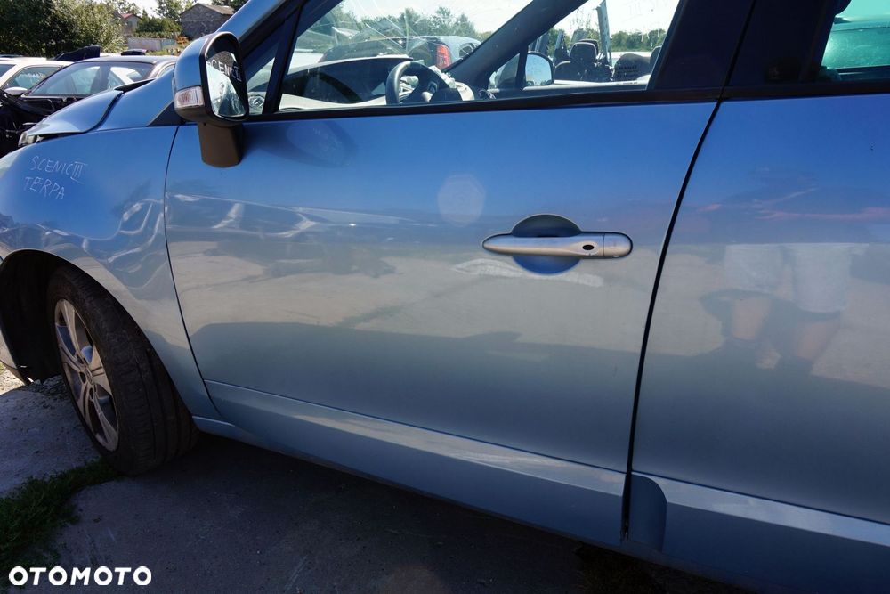 DRZWI PRZEDNIE LEWE SCENIC III PH1 TERPA  NIEBIESKI RENAULT 2009-2013 - 2