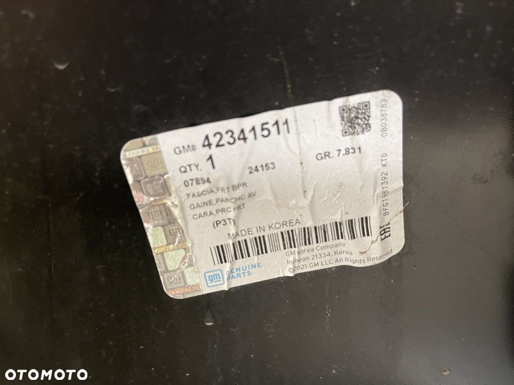 FABRYCZNIE NOWY ORYGINALNY ZDERZAK PRZEDNI PRZÓD CHEVROLET AVEO T300 11-15 96694757 - 8