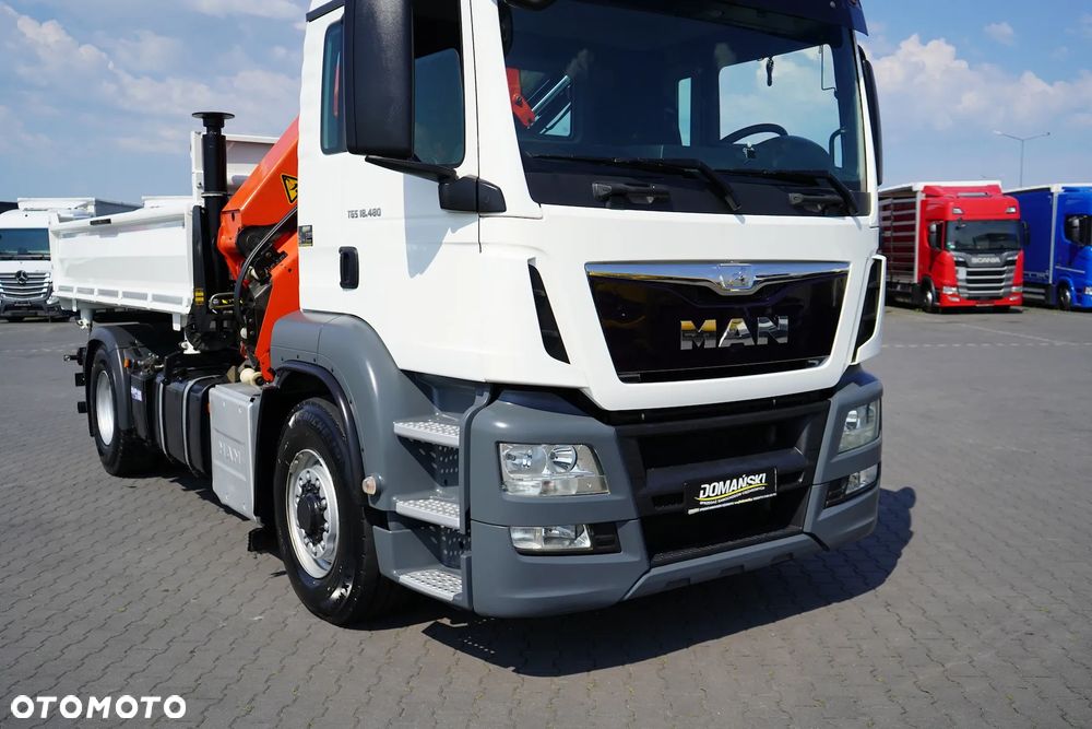 MAN TGS / 18.480 / E 6 / 4 X 4 / WYWROTKA + HDS / PALFINGER PK 20001 / PILOT - 20