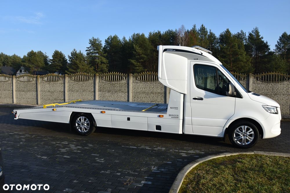 Mercedes-Benz SPRINTER 2022 / ZABUDOWA KEGGER LOW RACE + / AUTOLAWETA / HAK / 3.0 V6 AUTOMAT / DUŻY MBUX / KAMERA COFANIA / SYPIALKA SPOJKAR / PODUSZKI TYŁ / UNIKAT / STAN FABRYCZNIE NOWY - 6