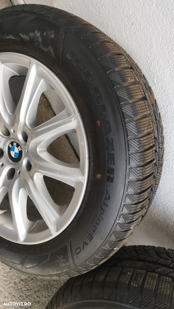 Set jante BMW KBA 48663 Aluett  8J17 Et 30 cu anvelope iarna 225/60/17 Dedicate BMW X3 F25 - 6