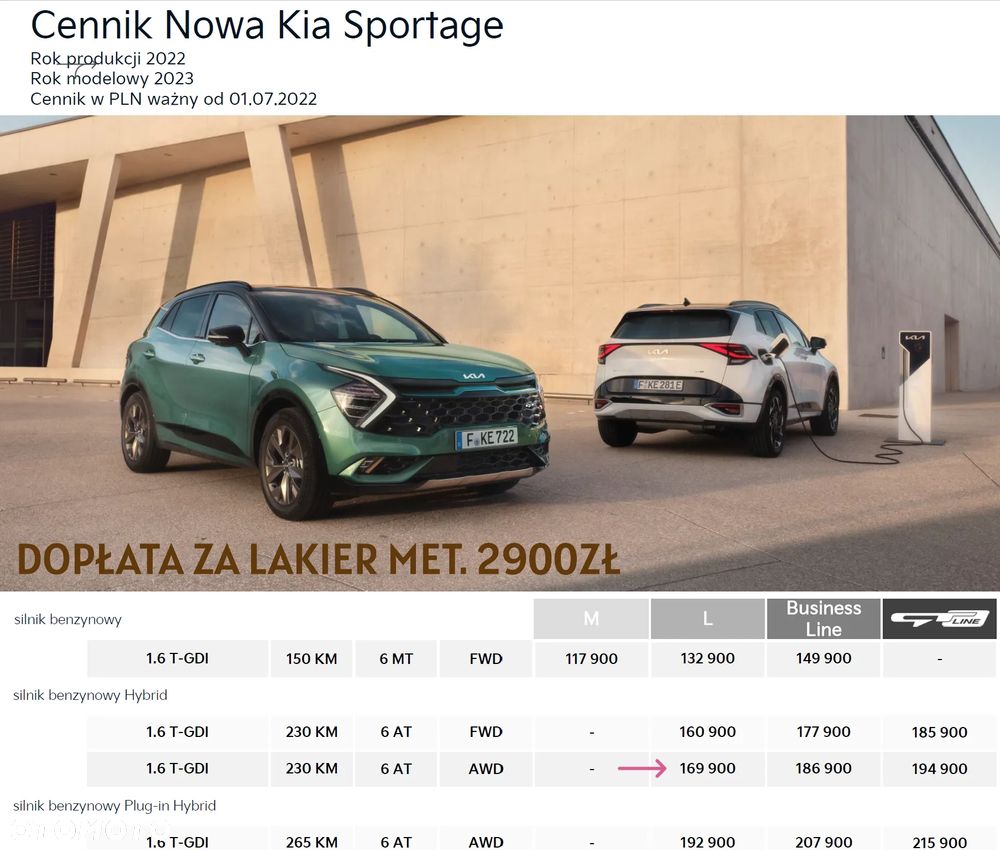 Kia Sportage 1.6 T-GDI HEV L 4WD - 7