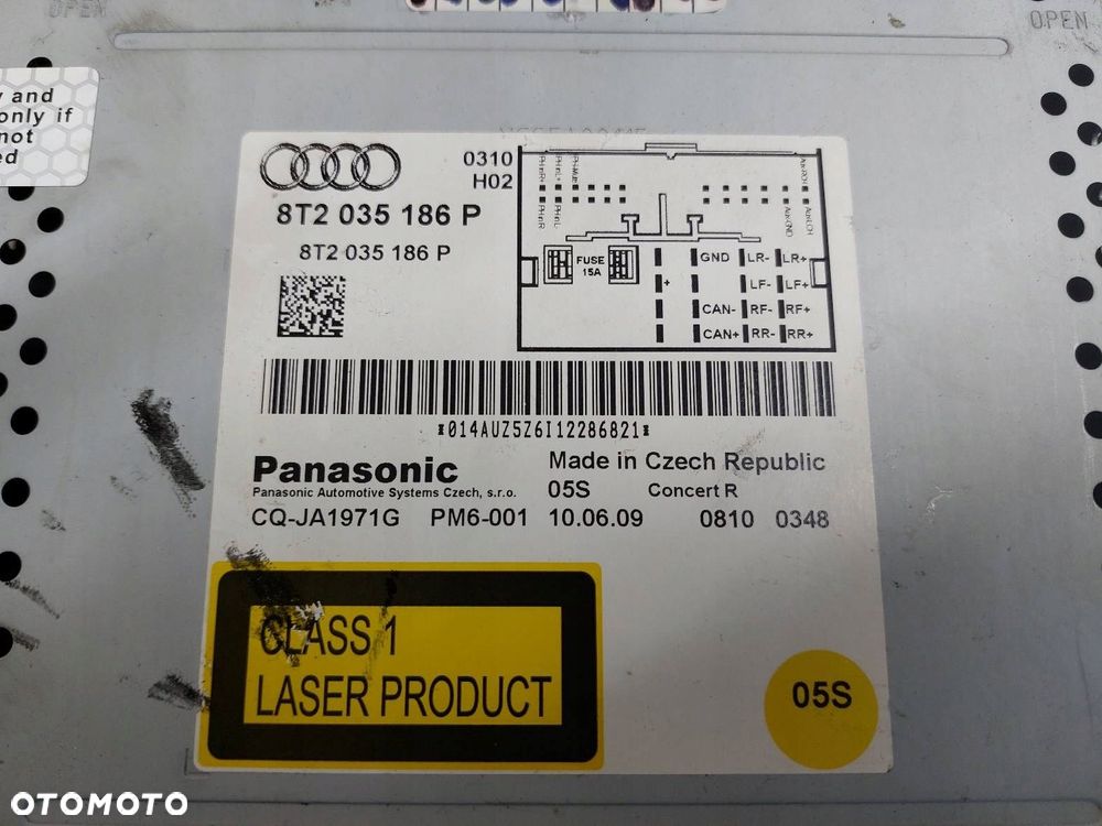 RADIO ODTWARZACZ  AUDI A5 8T 8t0919603E - 4