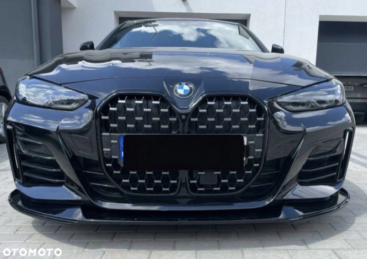 BMW G26 Przednia Dokładka Zderzaka Splitter Spojler Czarny Połysk - 3