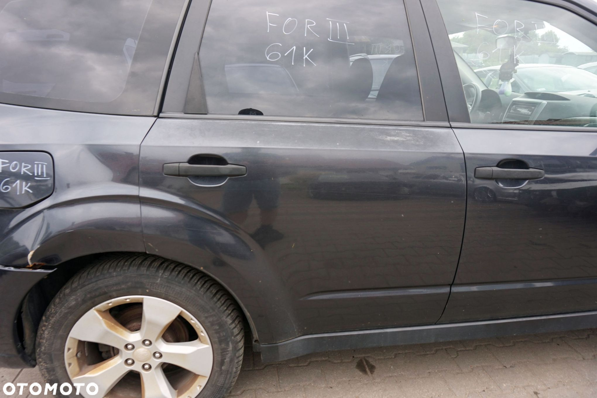 DRZWI TYLNE PRAWE FORESTER III SH 61K  SZARY SUBARU 2008-2013 - 3