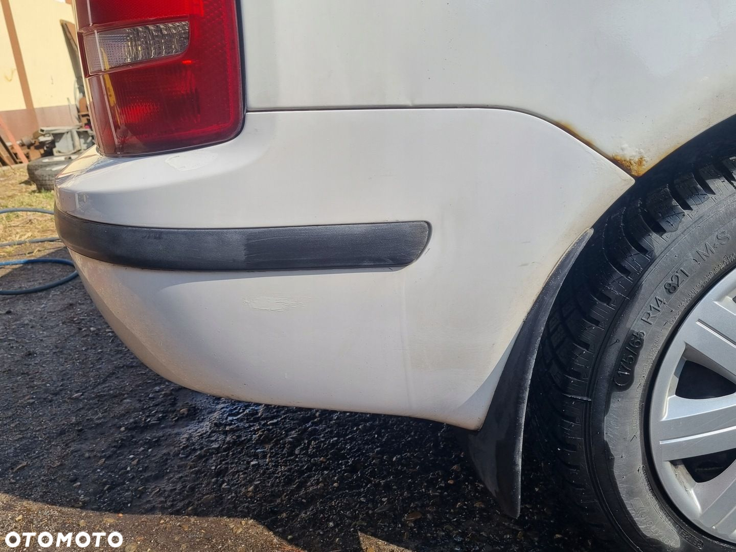 SKODA FABIA I 99-08 LIFT 2004 r. KOMBI KOMPLETNY ZDERZAK TYŁ PDC BIAŁY EU - 11