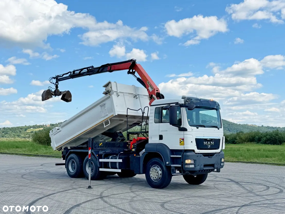 MAN TGS 33.360 * WYWROTKA 4,95 m + PK 16001 - KB + PILOT / 6x4 * STAN BDB - 2