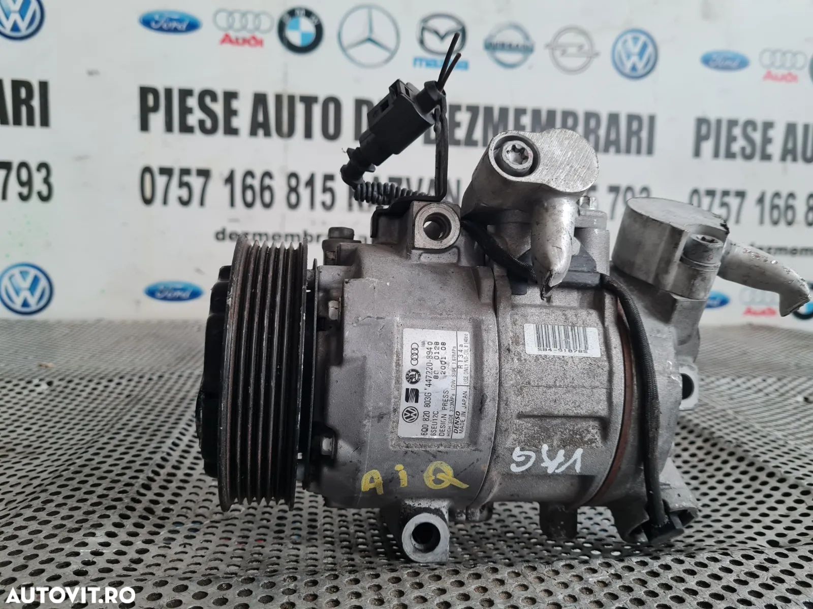 Compresor Clima AC Aer Conditionat Vw Polo Skoda Fabia Seat Ibiza 2002-2014 Cod 6QG - 1