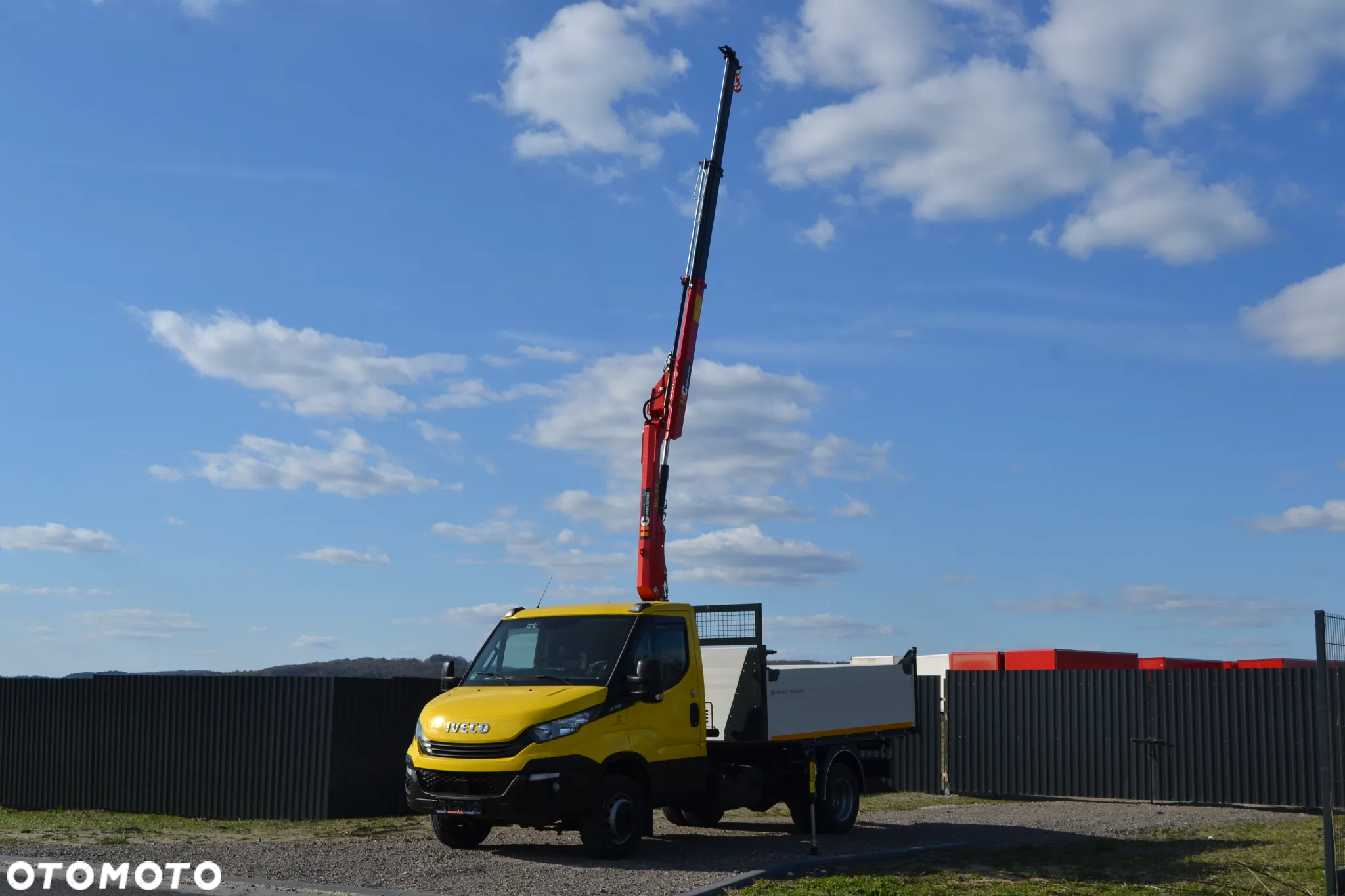 Iveco Daily 72-180 72C18 Nowy 3-stronny WYWROT Żuraw HDS Dźwig HC 45A2 Fassi Palfinger HMF Kiper Wywrotka - 12