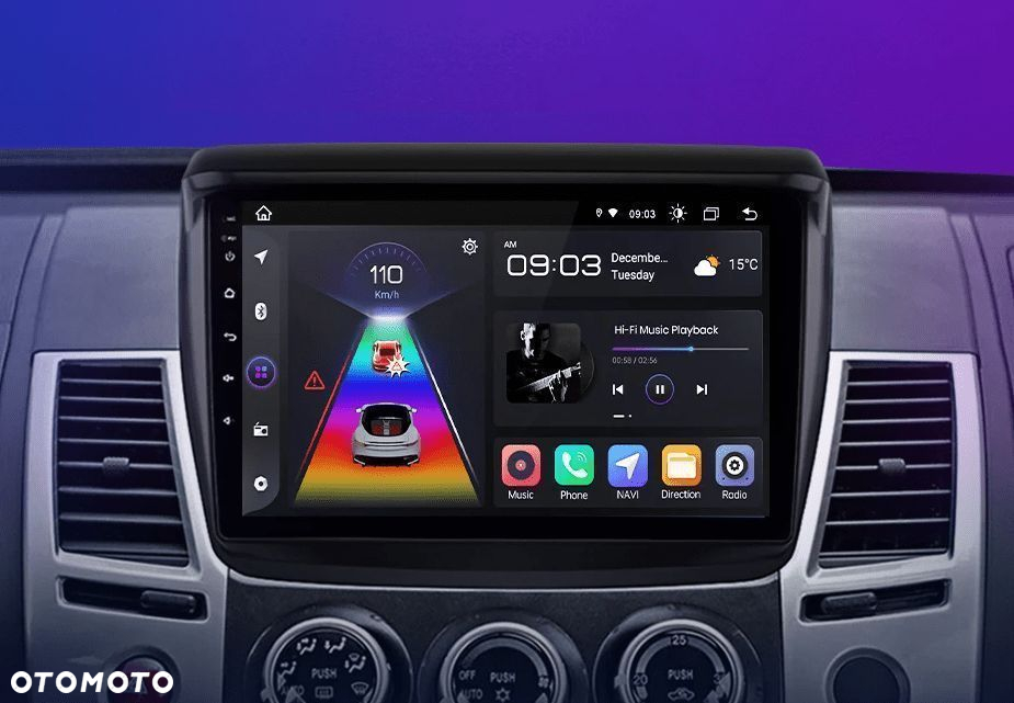 Radio Android do Mitsubishi Pajero Sport 2 / L200 - 2GB, 64GB - 3