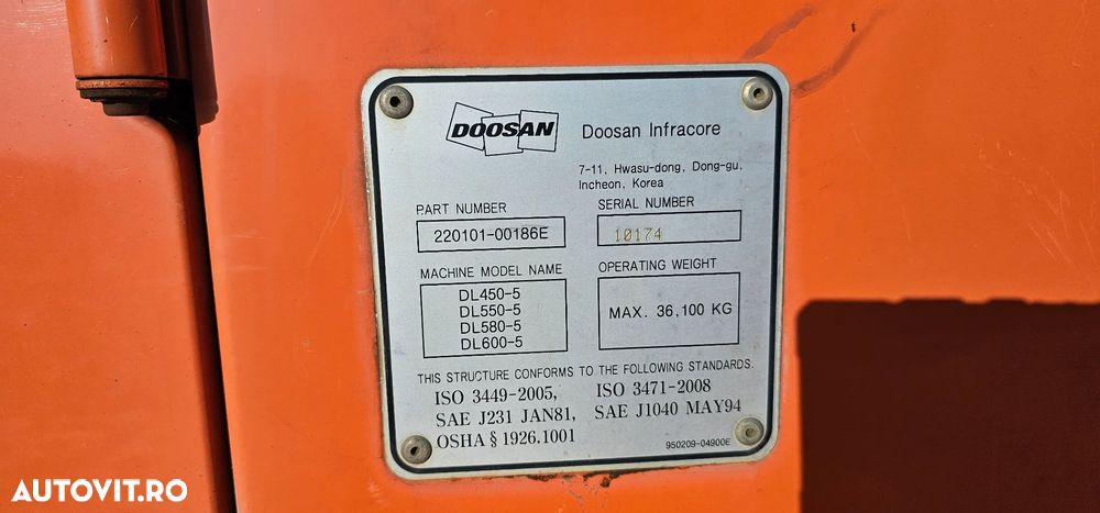 Doosan DL 550 Încărcător frontal - 10