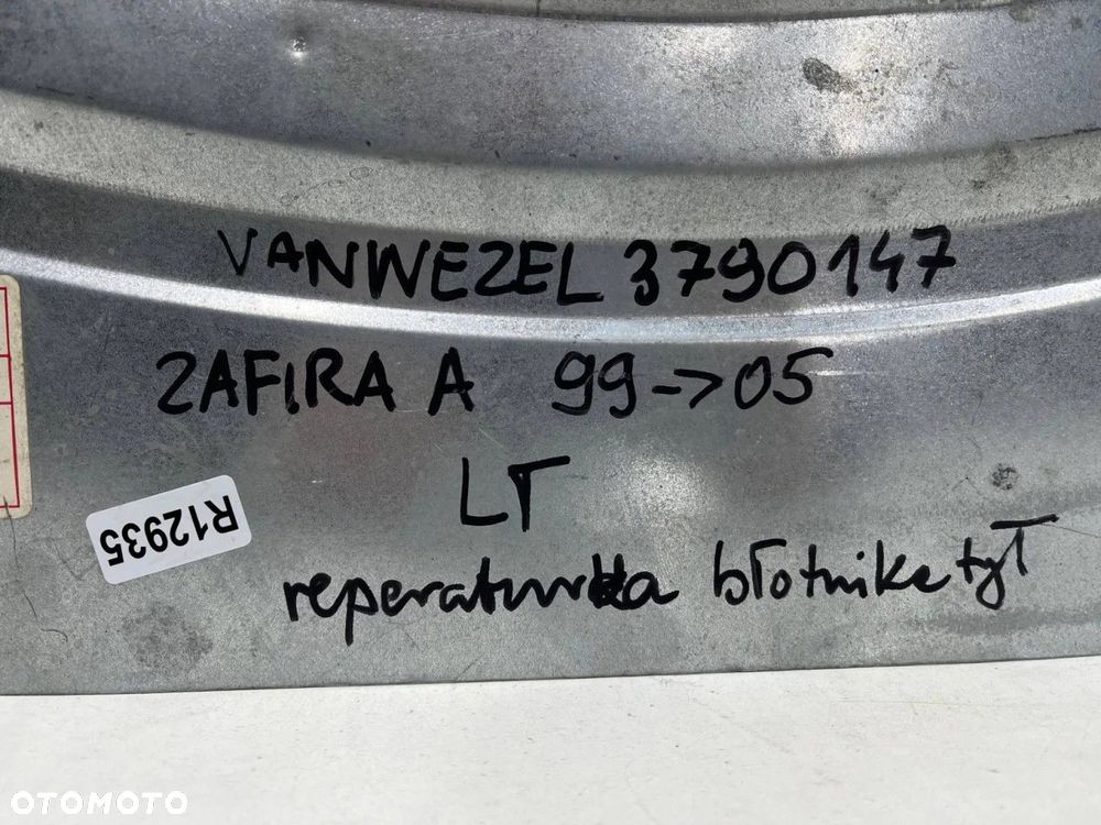 Poszycie Opel Zafira A 99-05r. NOWE lewe tylne nadkole część tylna nadkola reperaturka VAN WEZEL 379 - 10
