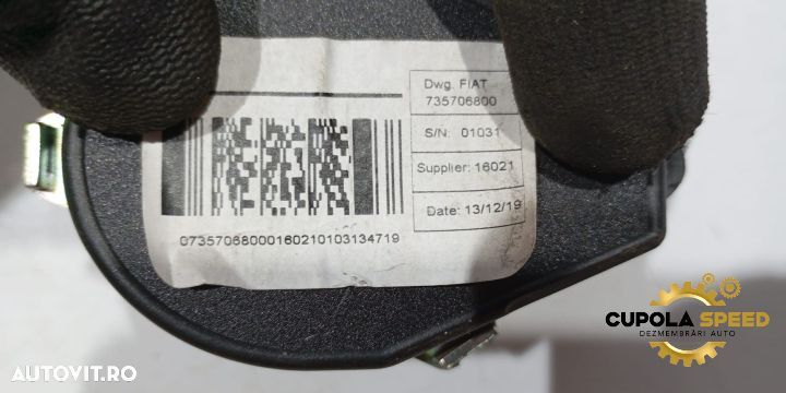 Centura de siguranta dreapta fata 735706800 Peugeot Boxer 2 Typ250 [1 - 2