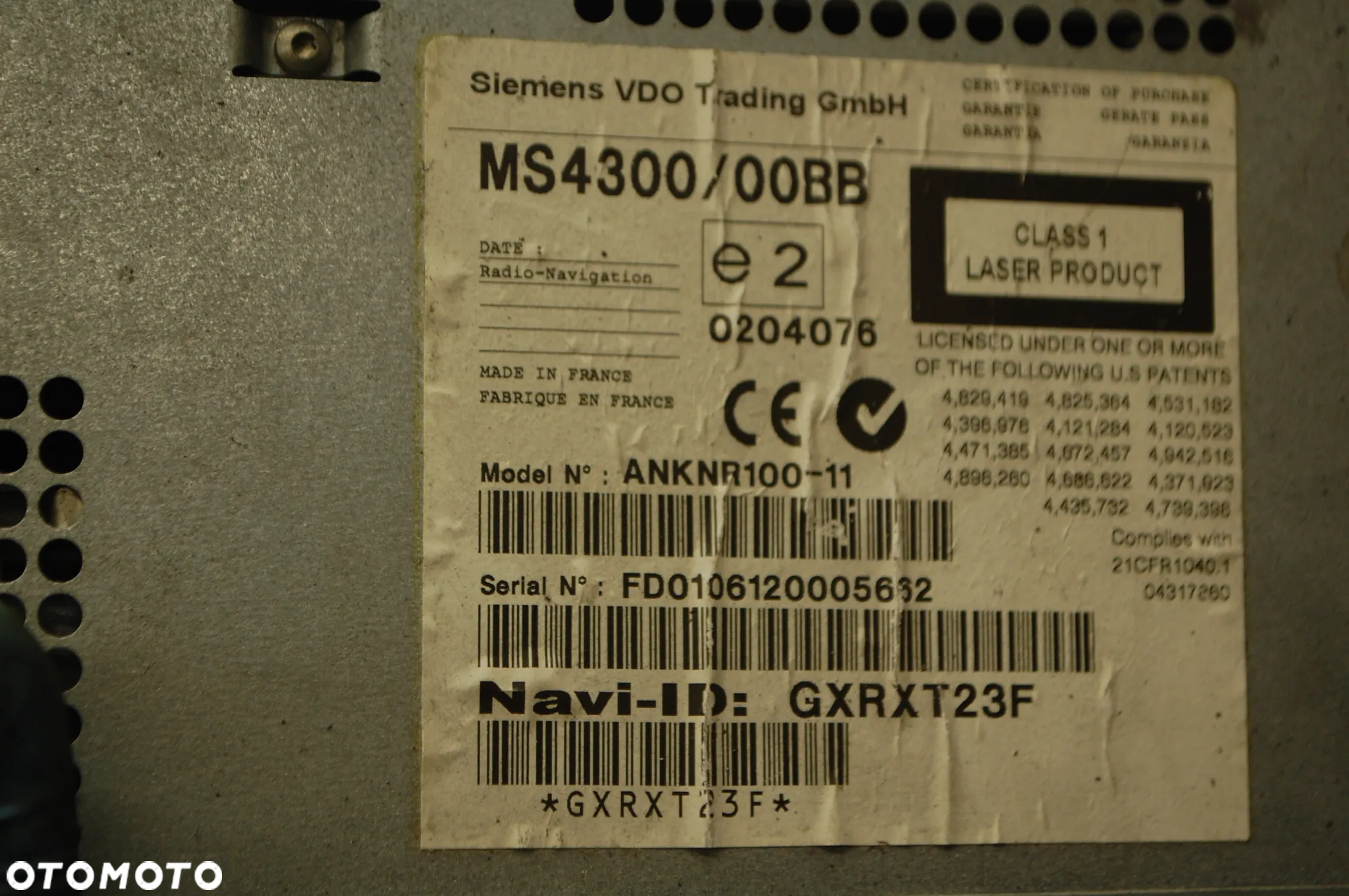 RADIO CD PLAYER KIA SORENTO ANKNR100-11 - 4