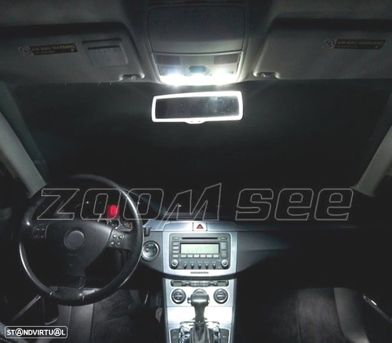 KIT COMPLETO DE 16 LAMPADAS LED INTERIOR PARA VOLKSWAGEN VW PASSAT B6 SEDAN WAGON 06-11 - 6