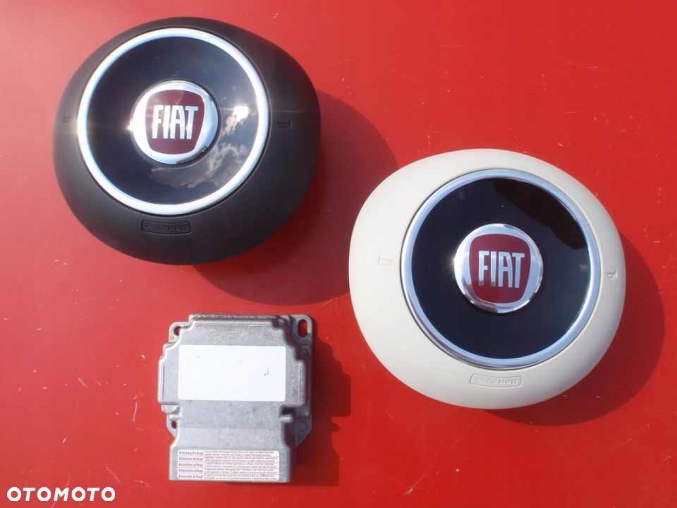 FIAT 500 AIRBAG AIR BAG PODUSZKA KIEROWCY CZARNA - 5