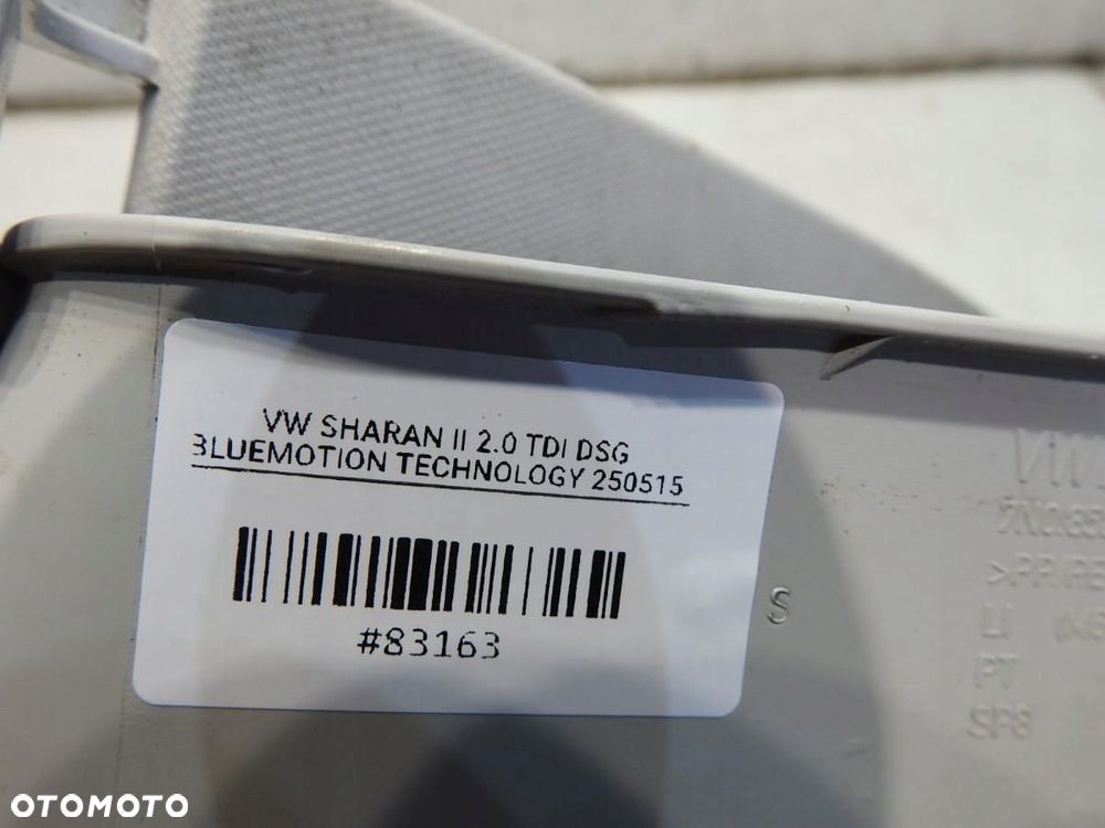 OSŁONA SŁUPKA LEWY PRZÓD VW SHARAN II 7N0858415A - 4