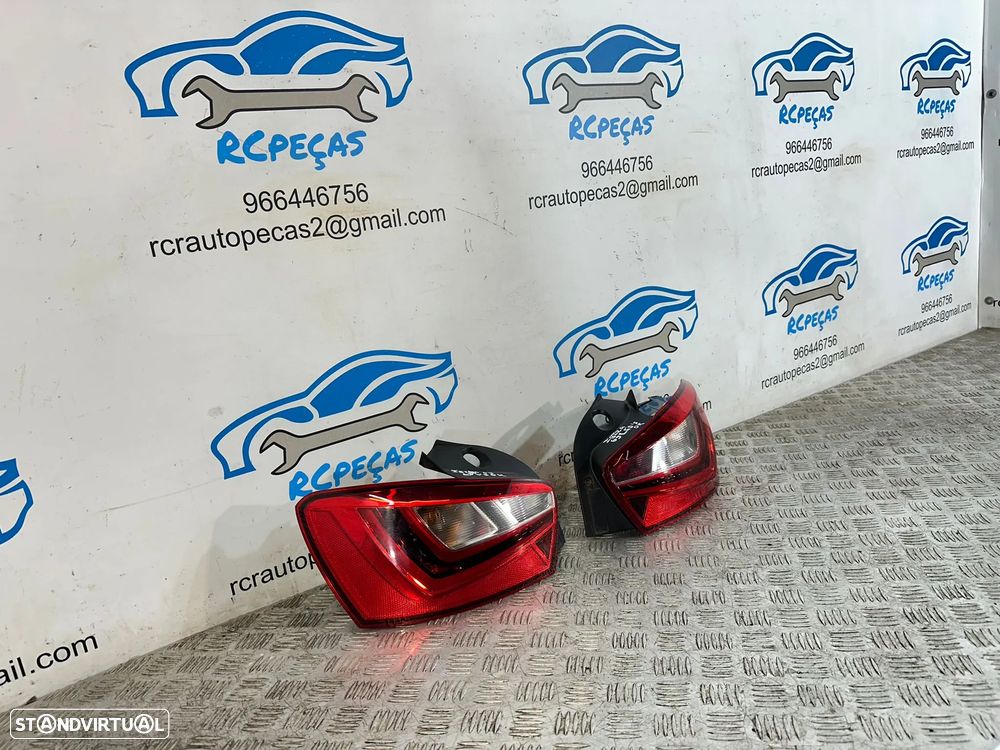 .Conjunto Farolins Led Tras Traseiro Direito Esquerdo Seat Ibiza 6J Facelift 5 Portas 2008 - 2017 - 3
