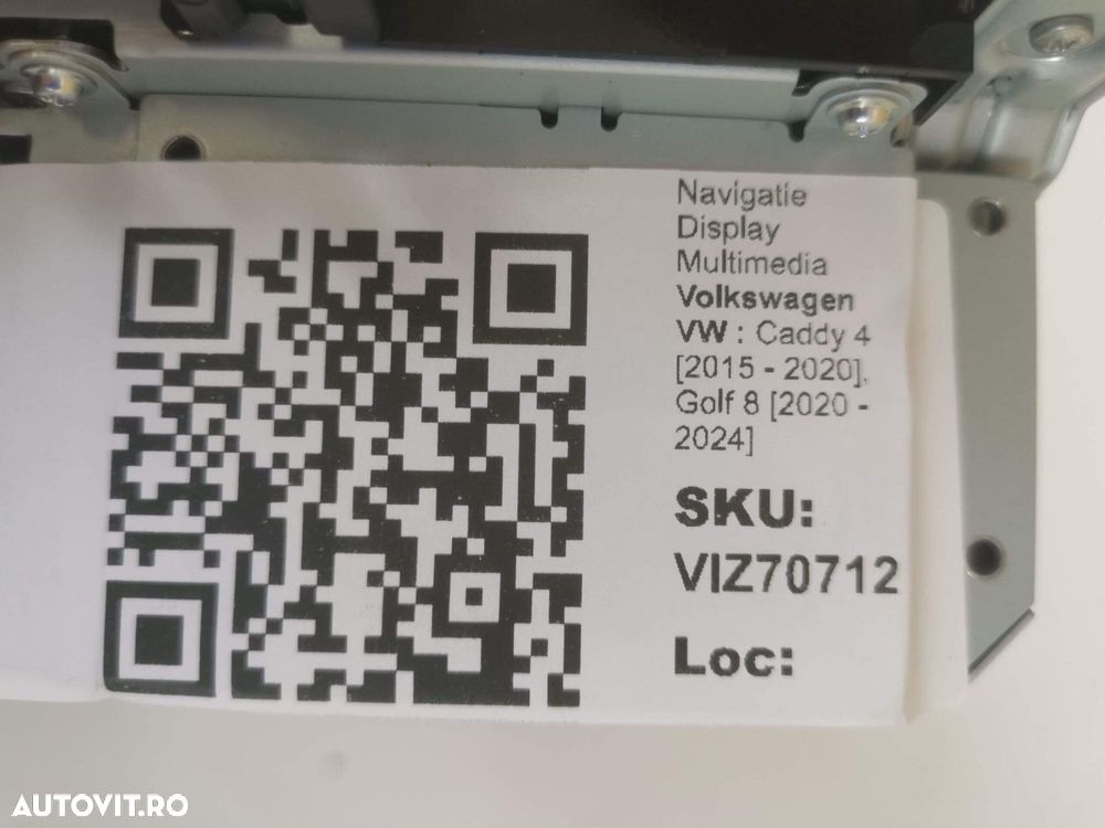 Navigatie Display Multimedia Volkswagen VW  Caddy 4 2015 2016 2017 201 - 8
