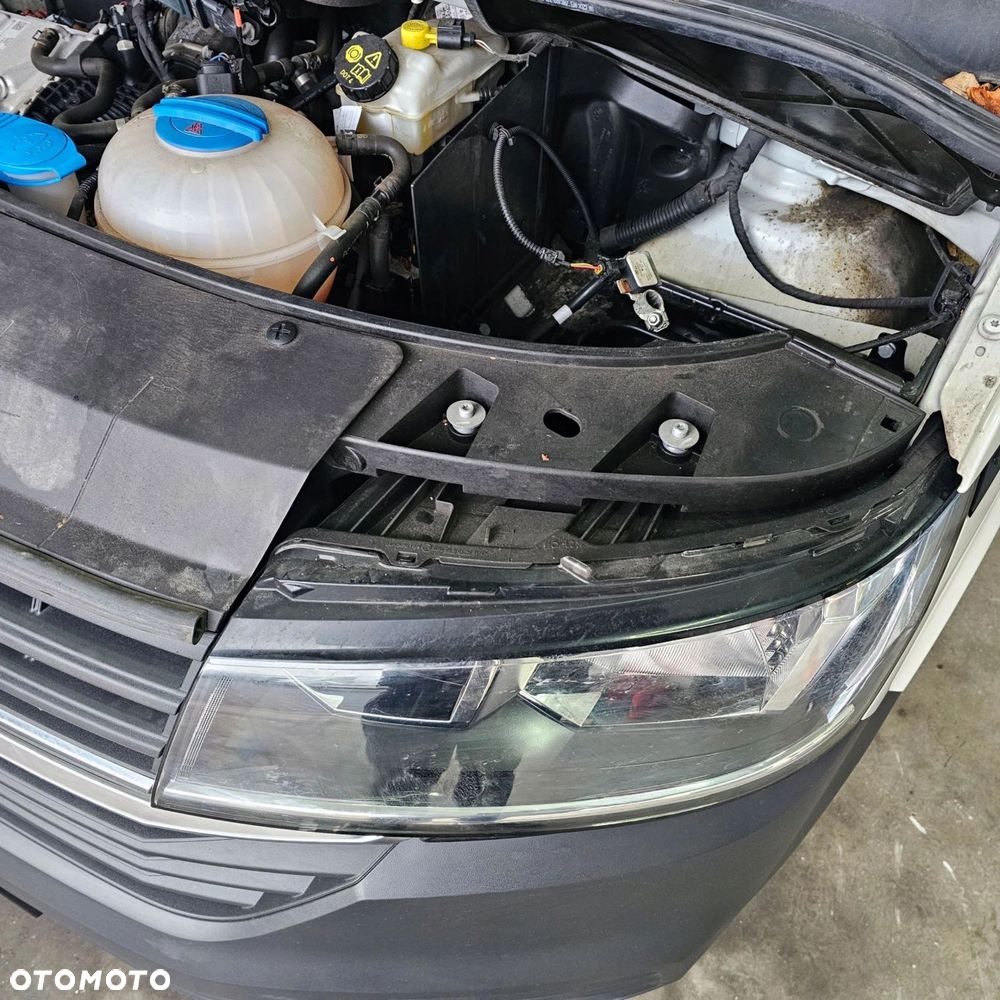 VW T6.1 kompletny przód pas przedni zderzak maska błotnik lampy BIAŁY LB9A - 7