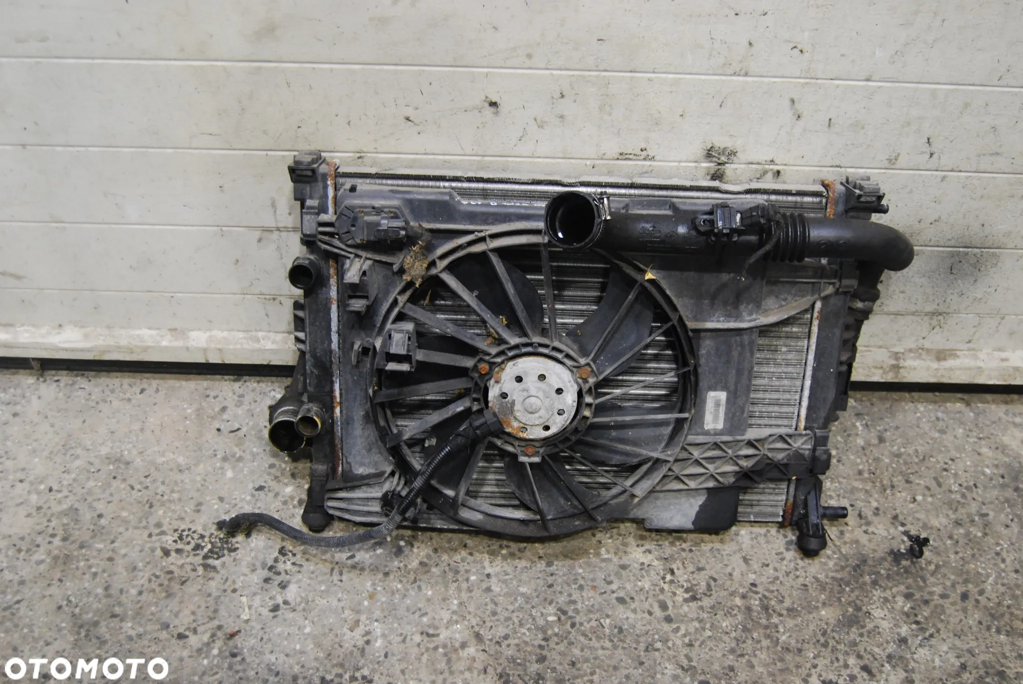 CHŁODNICE WODY KLIMATYZACJI INTERCOOLERA WENTYLATOR 8200115540 RENAULT MEGANE SCENIC II 1.9 DCI KOMPLET - 4