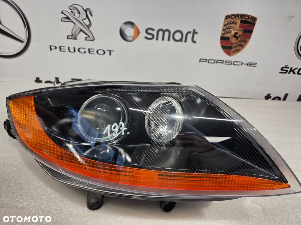 BMW Z4 E85 / E86 02-06 PRAWY XENON PRAWA LAMPA PRZEDNIA PRZÓD , NR 1EL247001 / 1EL247001-56AJ , NA ŻARÓWKI D2S + H7 , NR AUKCJI LPP197 - 1