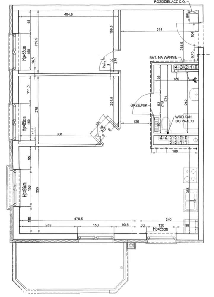 62,8 m² w Ursusie ze stałą zabudową. Urządź je po swojemu !