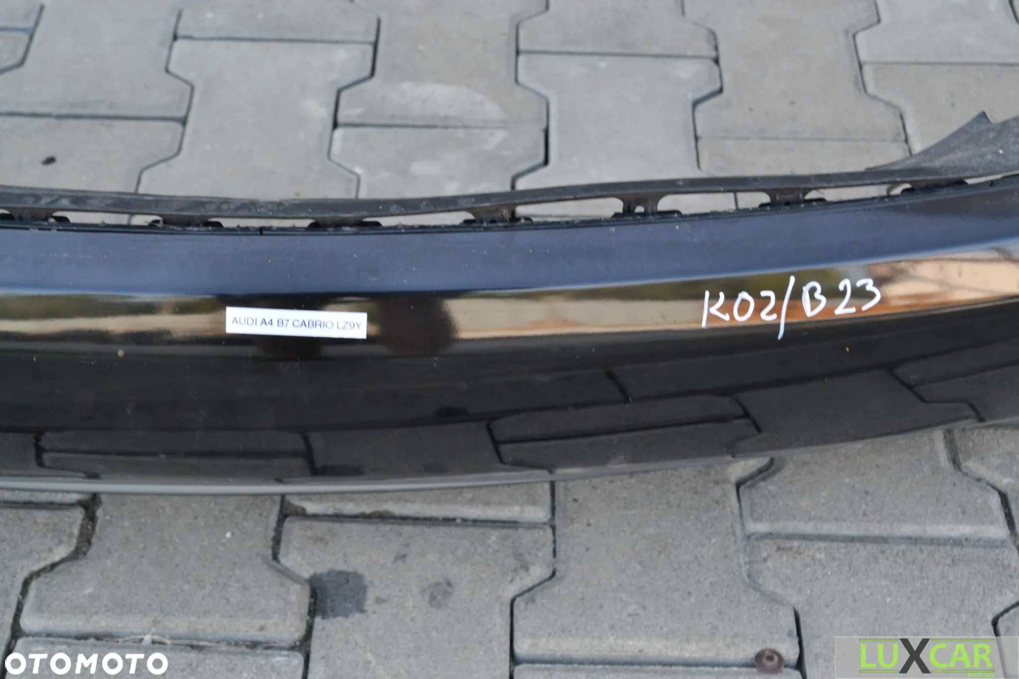 AUDI A4 B7 CABRIO S-LINE ZDERZAK TYŁ TYLNY CZARNY LZ9Y GORLICE K02/B23 - 2