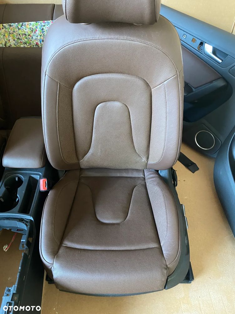 Audi A5 8T S-line Sportback Fotel fotele kanapa skóra grzane brązowe 12km - 3