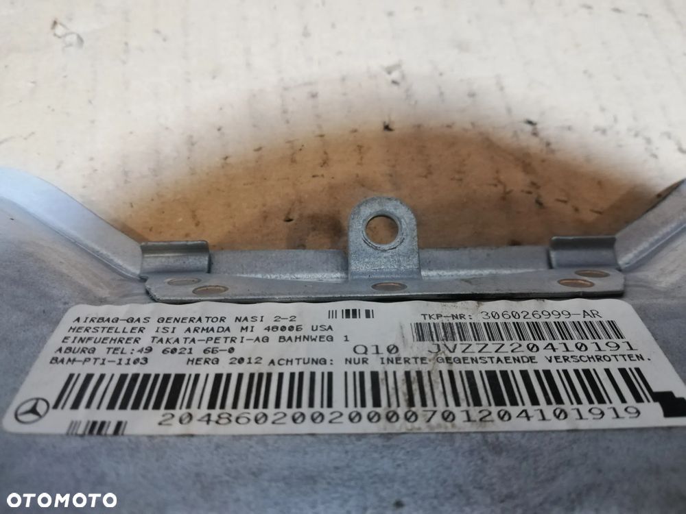 MERCEDES C-KLASA W212 PODUSZKA POWIETRZNA AIRBAG KOLANOWA A2048602002 - 4