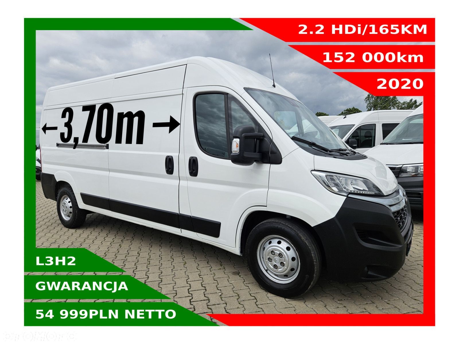 Citroën Jumper L3H2 *54999zł NETTO* 2.2HDi/165KM - 1