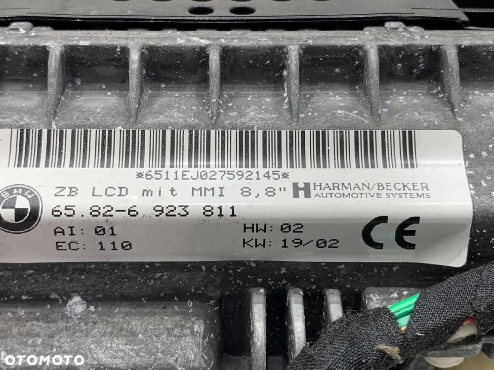 WYŚWIETLACZ  BMW 7 (E65, E66, E67) 2001 - 2009 735 i, Li 200 kW [272 KM] benzyna 2001 - 2005 - 6