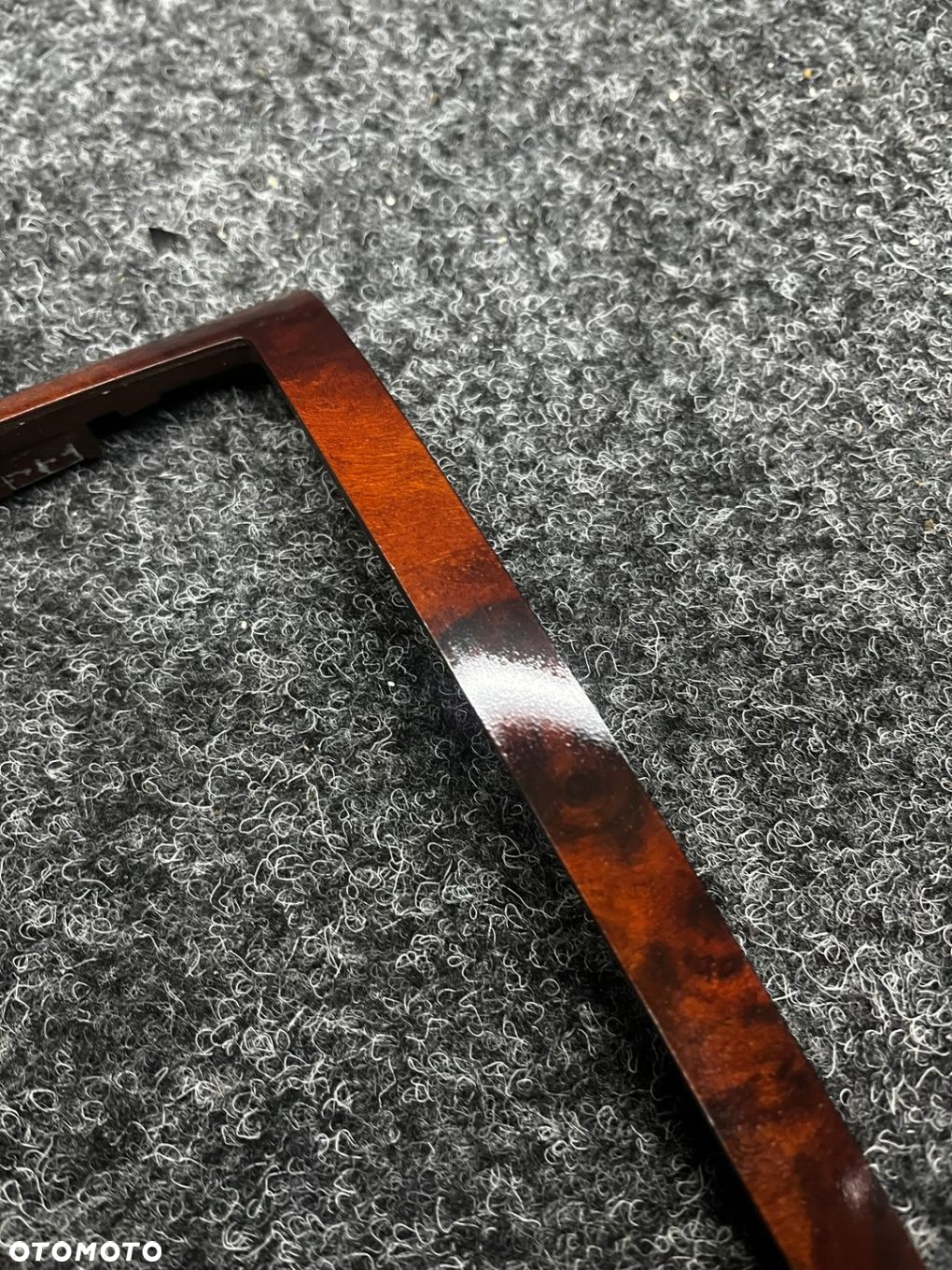ramka osłona dekor konsoli środkowej drewno vw touareg 7L6863337E - 6