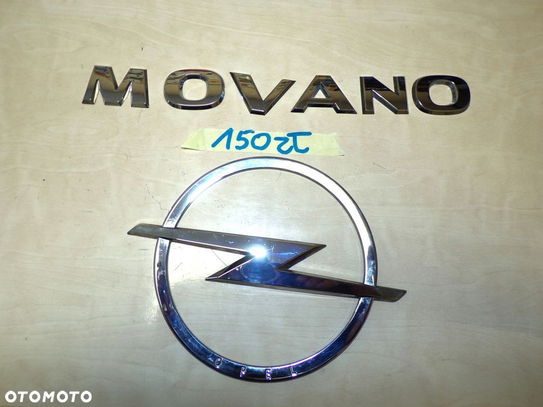 OPEL MOVANO 22- EMBLEMAT ZNACZEK LOGO NA TYLNE DRZWI - 1