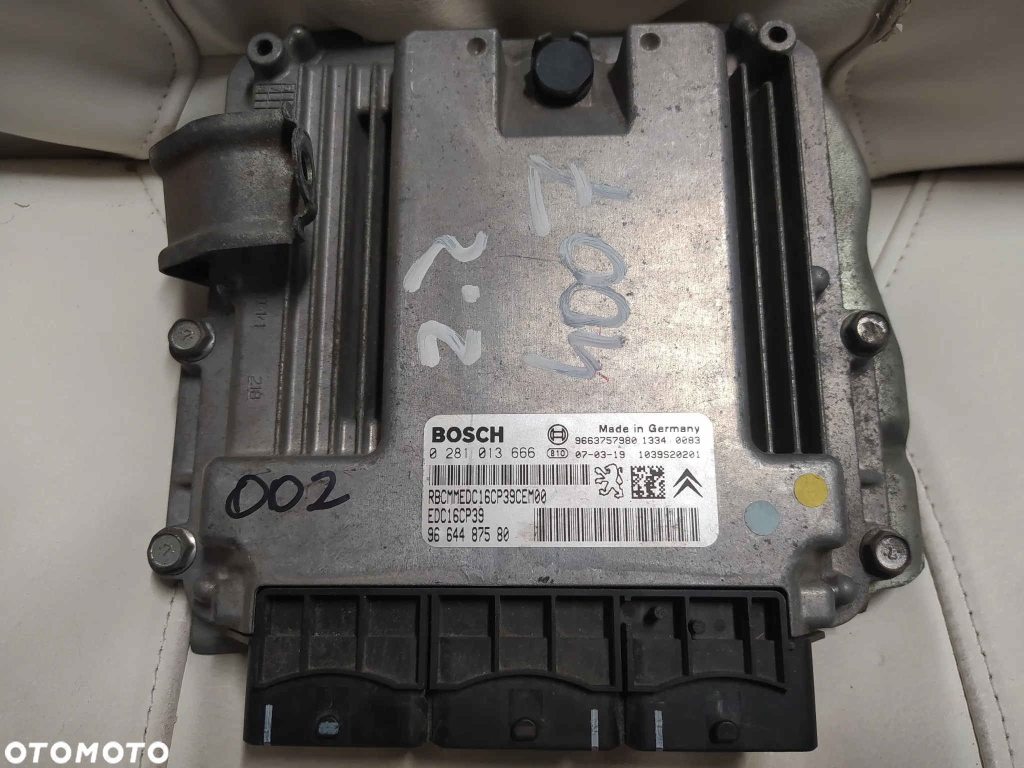 KOMPUTER STEROWNIK SILNIKA ECU PEUGEOT 4007 2.2 HDI CITROEN 0281013666 9664487580 - 4