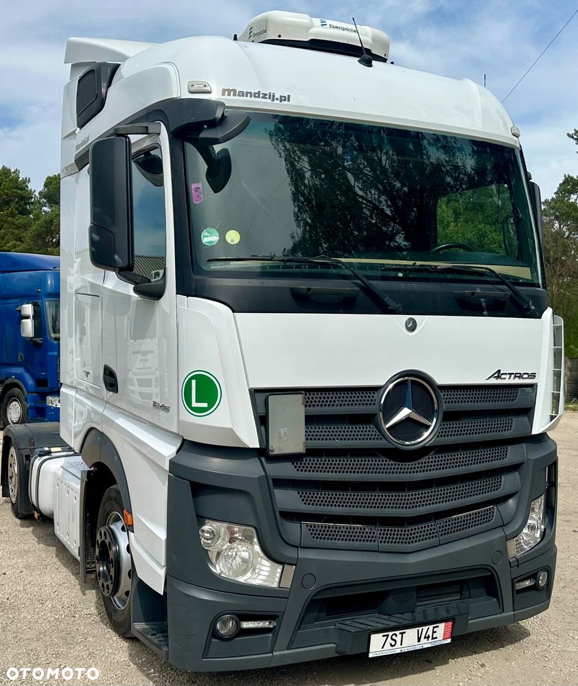 Mercedes-Benz ACTROS 1845 SPACE AUTOMAT RETARDER STANDKLIMA SPOJLERY WEBASTO LODÓWKA 2xALUTANK 700000km EURO 6 LOW DECK MEGA 2016 ŁADNY - 4