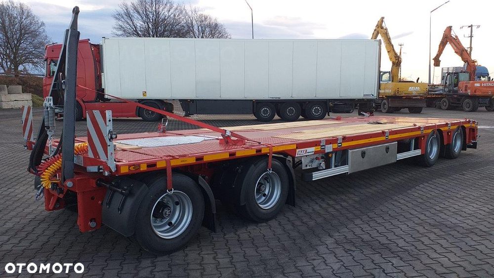 MAX Trailer 4 osiowa przyczepa, najazdy hydrauliczne dwuczęściowe - 7