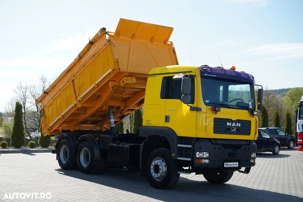 MAN TGA 26.410 / 6x4 / BASCULATOR 3 LATURĂ / MEILLER KIPER / MANUAL / - 7