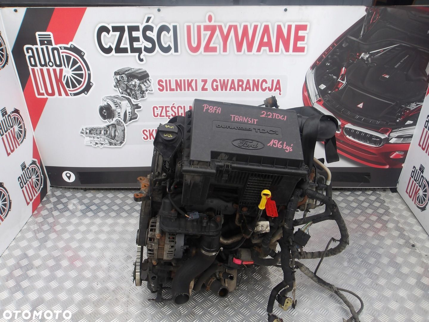 SILNIK KOMPLETNY FORD TRANSIT 2.2 TDCI P8FA EURO4 196 TYS - 1