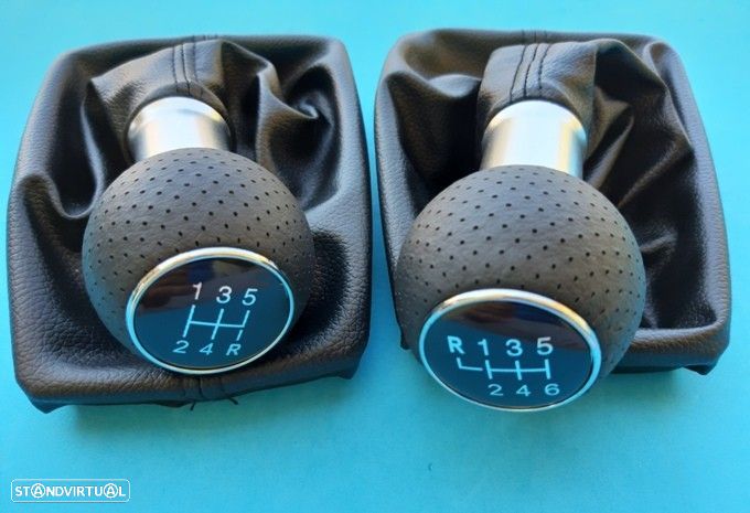 Moca manete alavanca velocidades + fole  Audi A4 de 2001-2008    5 ou 6V  NOVA - 1