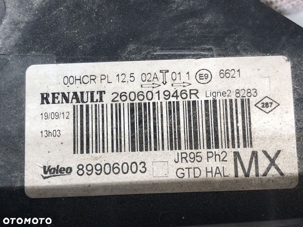 REFLEKTOR LEWY PRZÓD  RENAULT SCÉNIC III (JZ0/1_) 2008 - 2022 1.6 dCi (JZ00, JZ12) 96 kW [130 KM] - 10