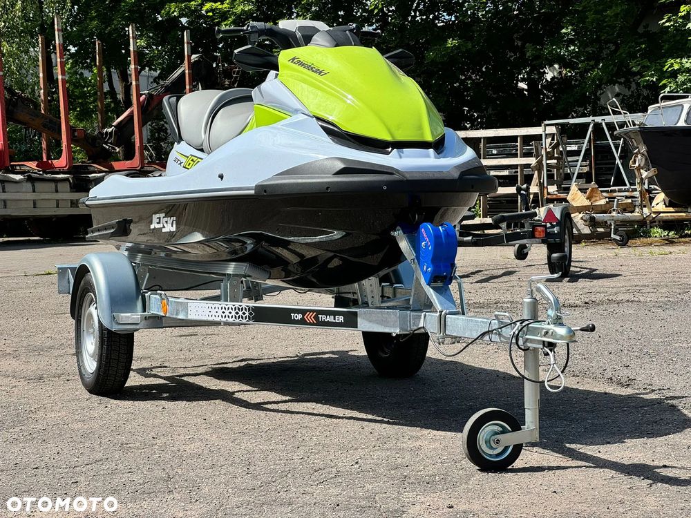 MAZZO Przyczepka pod skuter wodny do 3,7 m DMC750kg SPAWANA ocynkowana z płozami, wodoodporne łożyska - 13