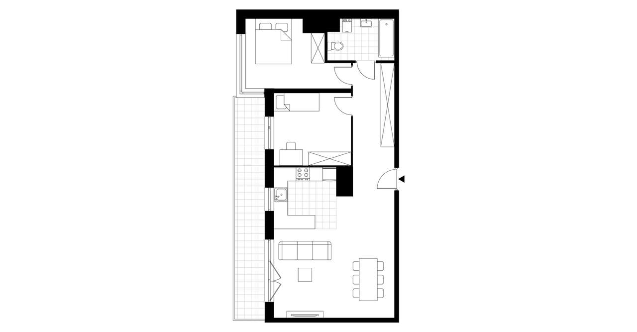3-pokojowe mieszkanie 69m2 + balkon - Pełny obrazek: 3/23
