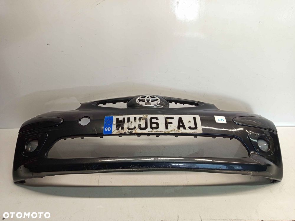 + ZDERZAK PRZÓD PRZEDNI DO TOYOTA AYGO I 1 1E0 SZARY GRAFITOWY HALOGENY - 1