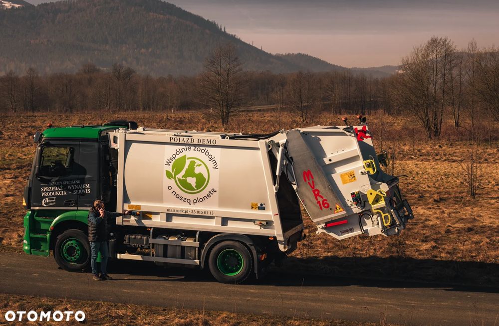 Mercedes-Benz Antos 4x2  śmieciarka, 1 komorowa 16 m3, ZABUDOWA 2022,  serwis, gwarancja, sprzedaż/wynajem - 6