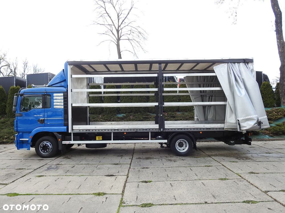 MAN TGM 15.290 PLANDEKA WINDA 18 PALET KLIMATYZACJA TEMPOMAT PNEUMATYKA BLIŹNIACZE KOŁA  290KM - 9