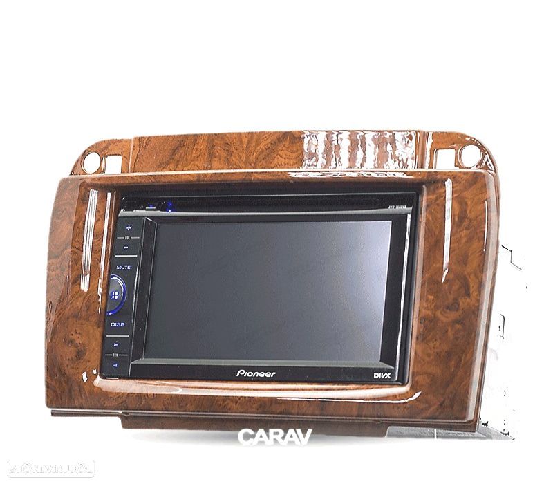 MOLDURA ADAPTADOR MADERA ALTO BRILHO PARA RADIO 2-DIN MERCEDES CLASE-CL W216 CLASE-S W220 - 5
